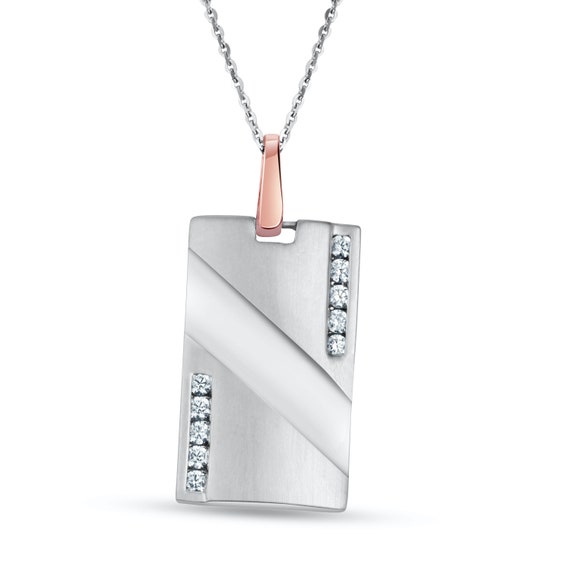Platinum pendant best sale mens