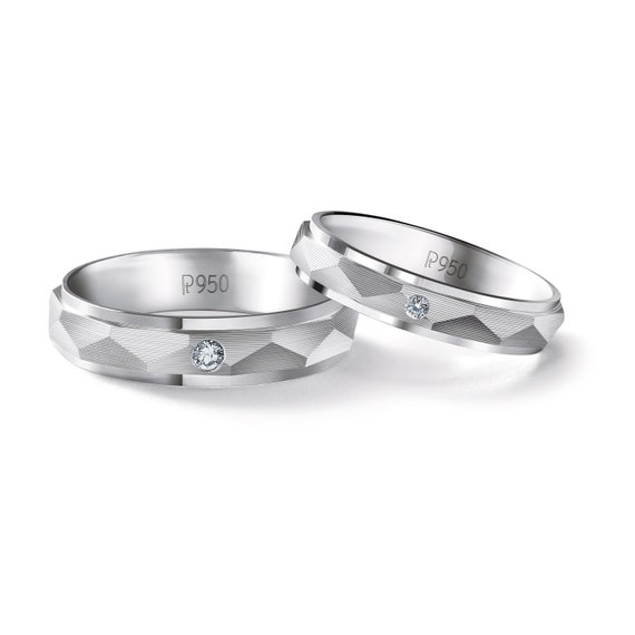 Designer Diamond Platinum Couple Ring JL PT CB 49