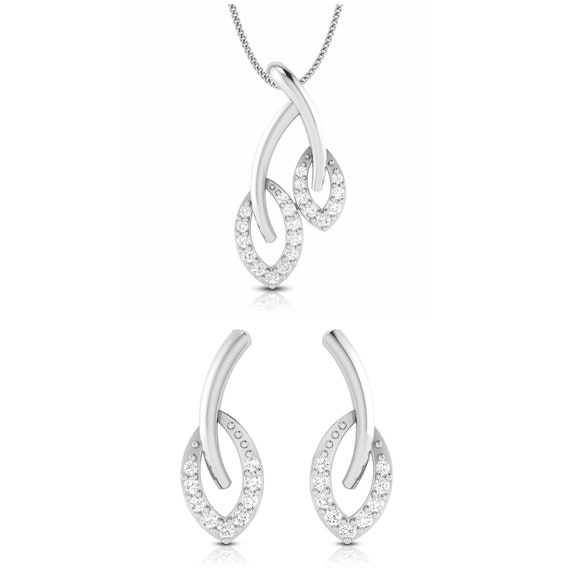 Platinum pendant sales set