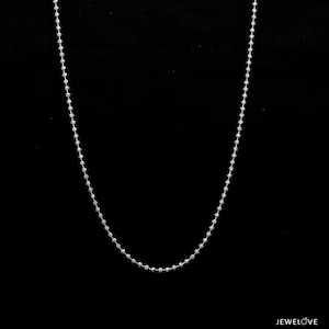 Platinum Chain with Diamond Cut Balls JL PT 748 image 1