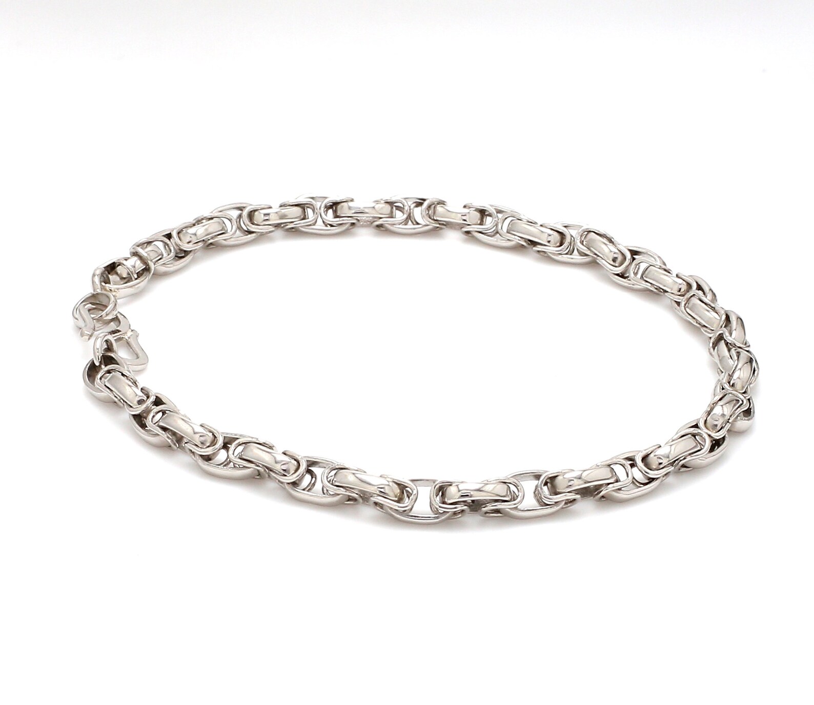 Linked Platinum Bracelet for Men JL PTB 687 Etsy