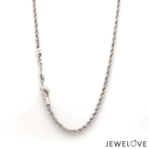 2.75mm Platinum Rope Chain for Men JL PT CH 903-A - Etsy
