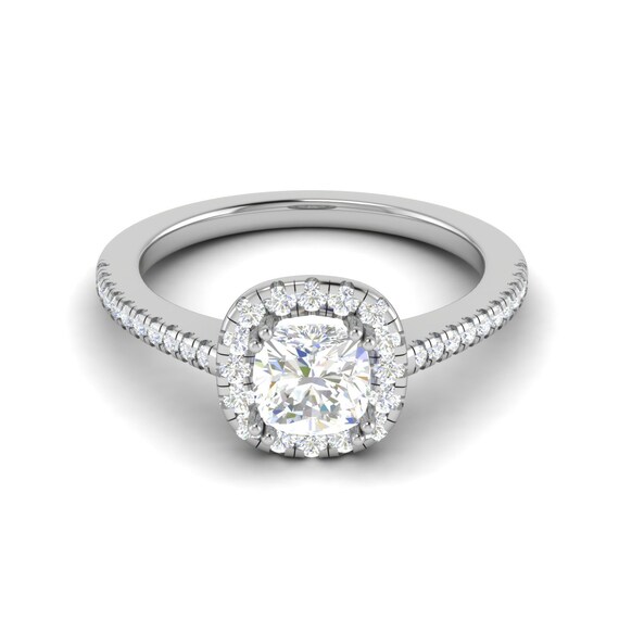 Evara Platinum Ring With Diamonds for Women JL PT 1043 - Etsy