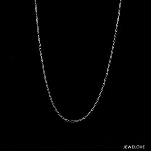 1mm Japanese Thin Rectangular Links Platinum Chain JL PT CH 1115