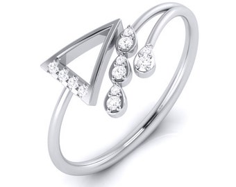 Platinum Diamond Ring for Women JL PT LR 106