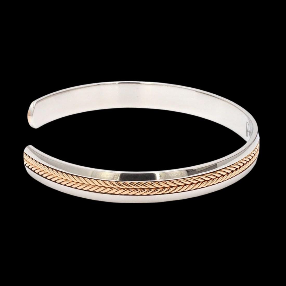 ブレスレット ORR Silver Bangle Bracelet Rolex Sea-Dweller 116660 Silver Oyster Bracelet with Black