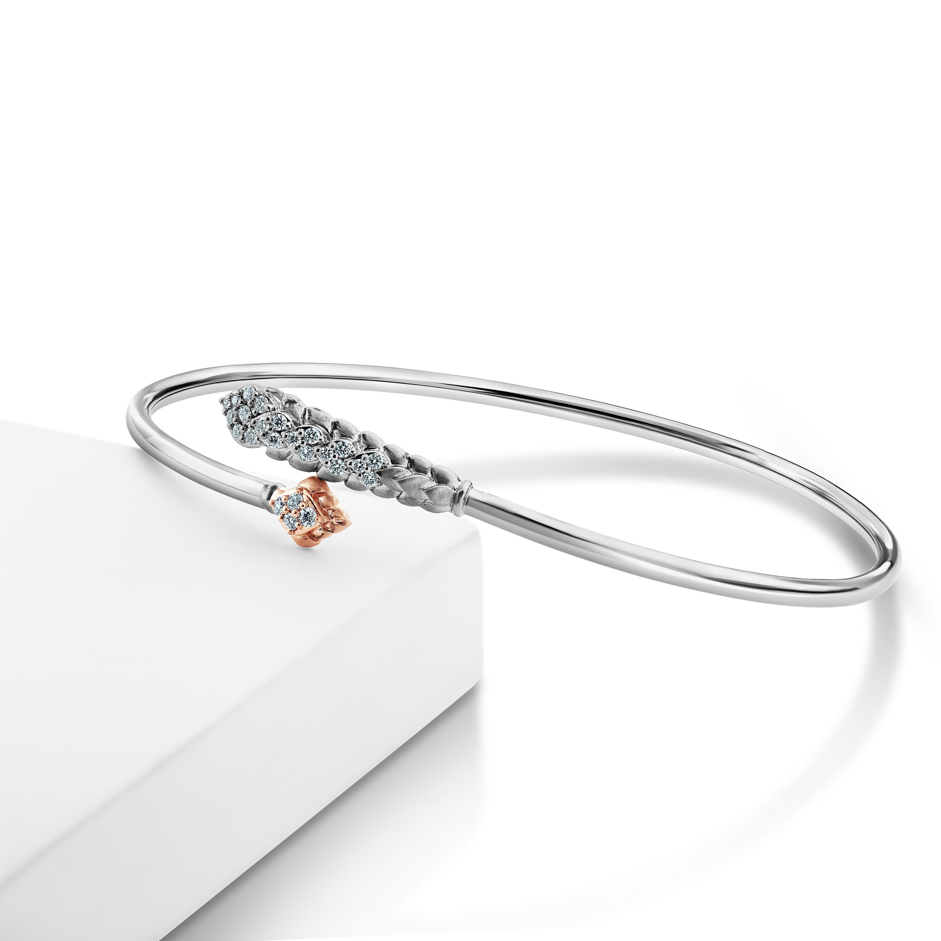 Evara Platinum Rose Gold Diamond Bracelet for Women JL PTB 1268 Etsy Australia