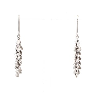 Designer Platinum Earrings for Women SJ PTO E 186