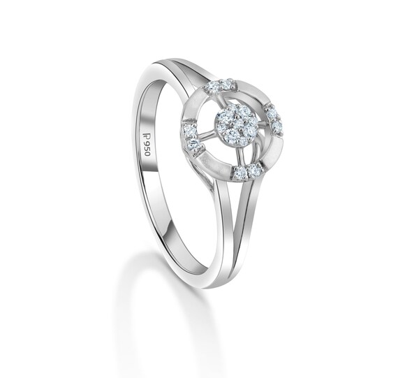 Buy Evara Platinum Ring With Diamonds for Women JL PT 1044 Online in India  - Etsy