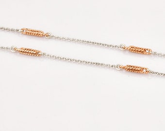 Designer Platinum with Rose Gold Chain JL PT CH 797