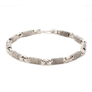 Bracelet à maillons de créateur en platine pour homme JL PTB 1153