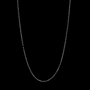 Thin Platinum Chain with Rectangular Links JL PT CH 905