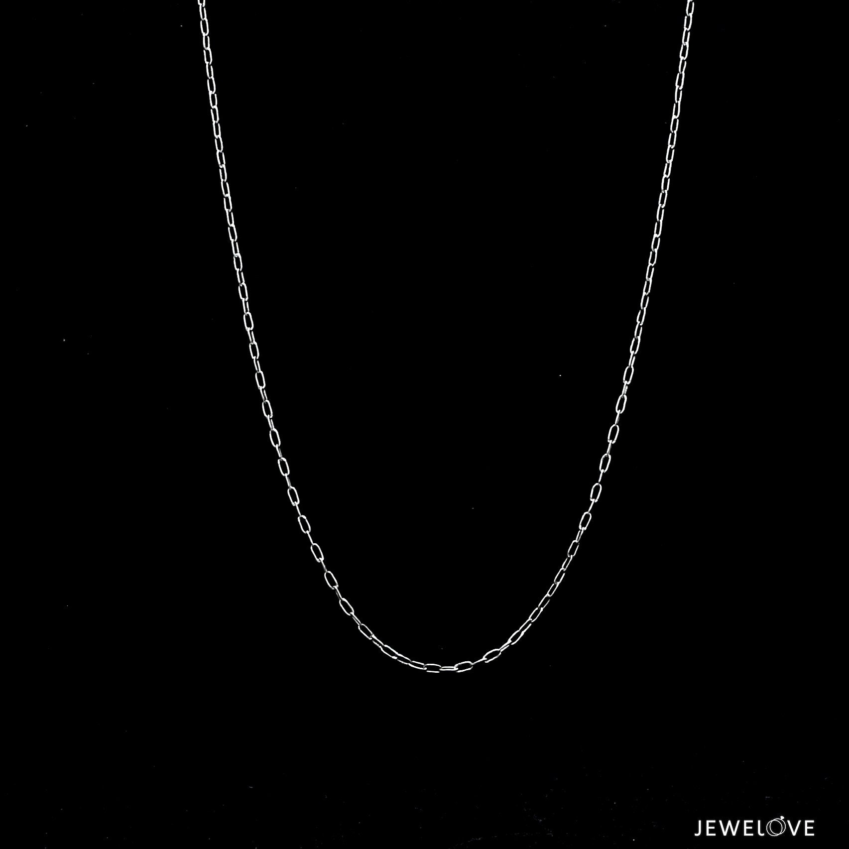 1mm Japanese Thin Rectangular Links Platinum Chain JL PT CH 1115