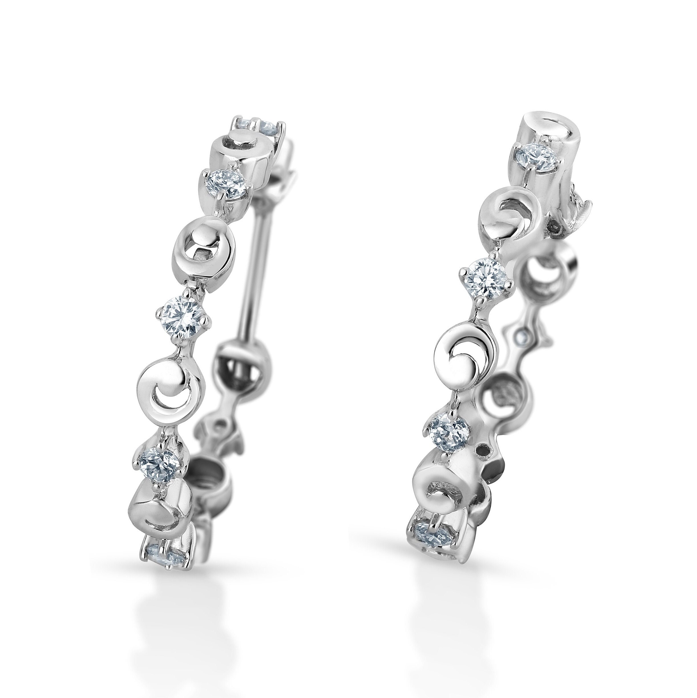 Buy Evara Platinum Diamonds Earrings for Women JL PT E 226 Online in India Etsy
