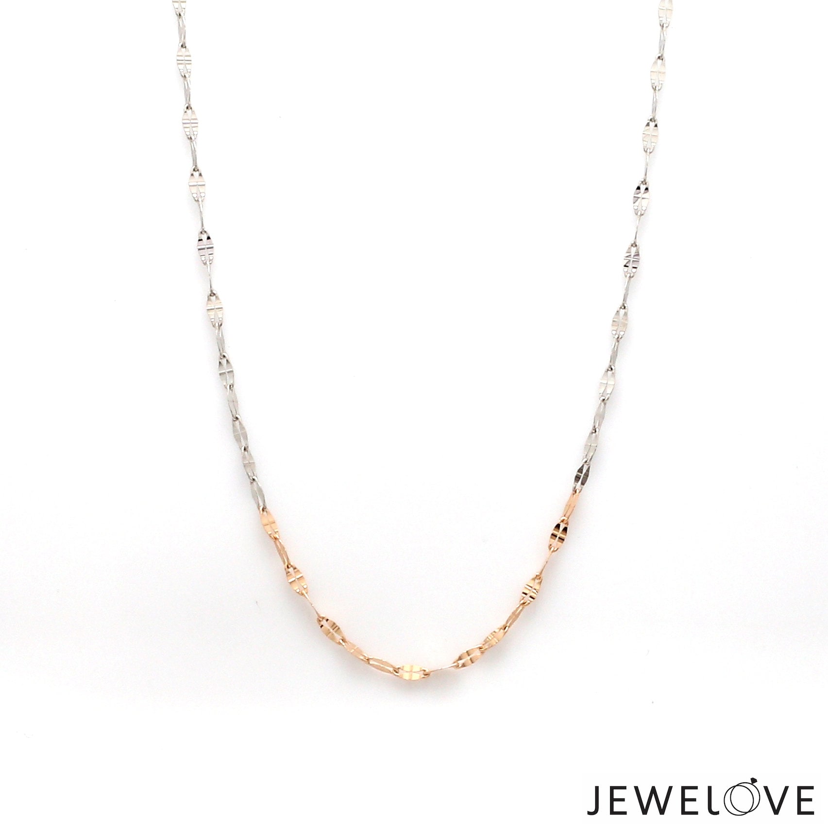 2mm Japanese Platinum Rose Gold Fantasy Chain for Women JL