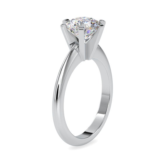 0.70 Cts. Solitaire Platinum Solitaire Engagement Ring JL PT