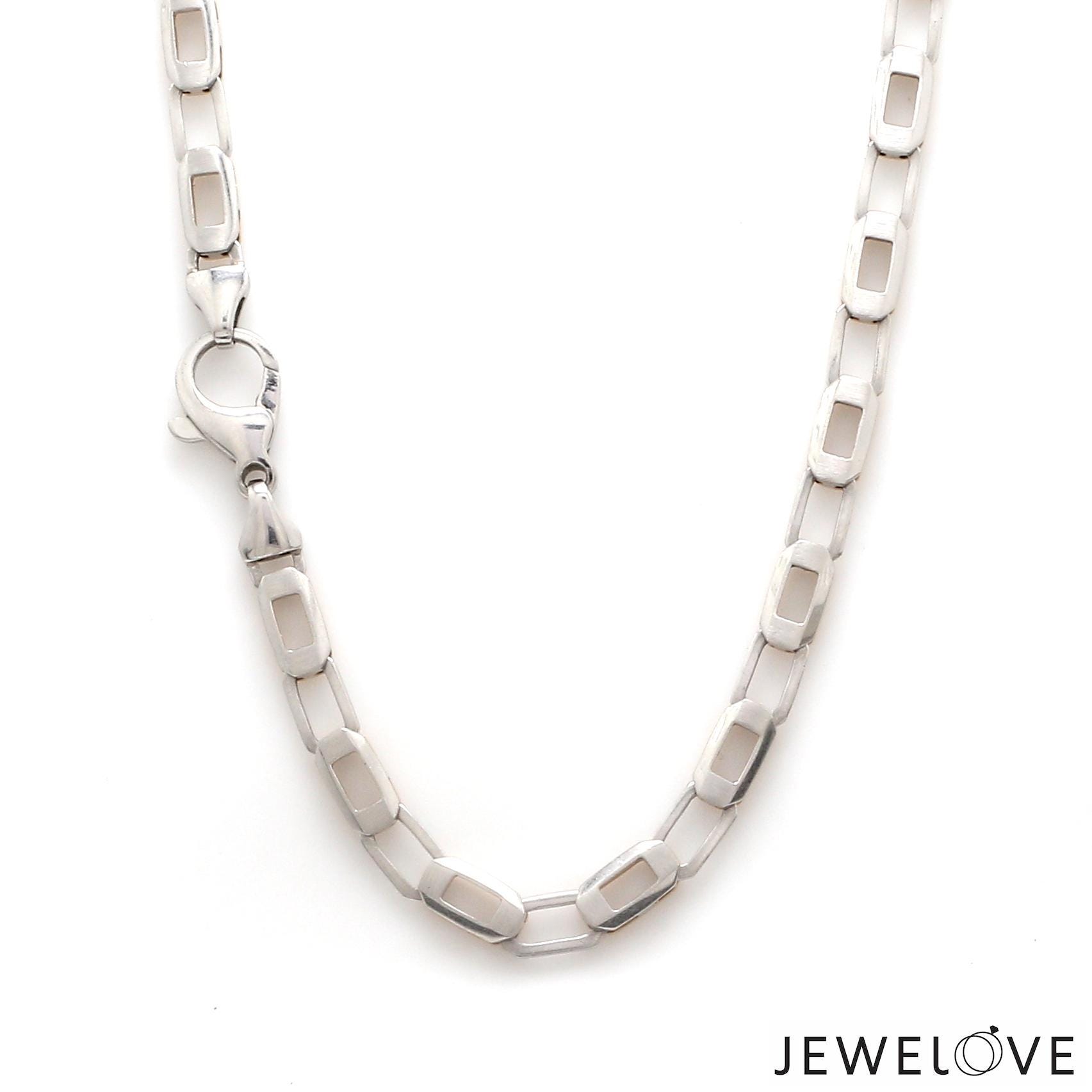5mm Platinum + 18K Rose Gold Double Side Chain for Men JL PT CH