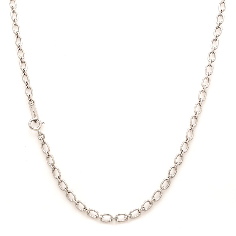 Oval Linked Platinum Chain JL PT CH 837 image 2