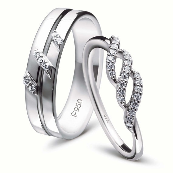 15 New Designs for Platinum Rings for Couples - Trending Models | Couple  ring design, Couple wedding rings, Couple rings