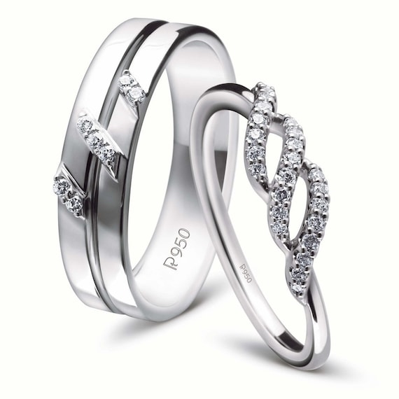 15 New Designs for Platinum Rings for Couples - Trending Models | Couple  ring design, Couple wedding rings, Couple rings