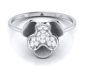 Platinum Diamond Ring for Women JL PT LR 111