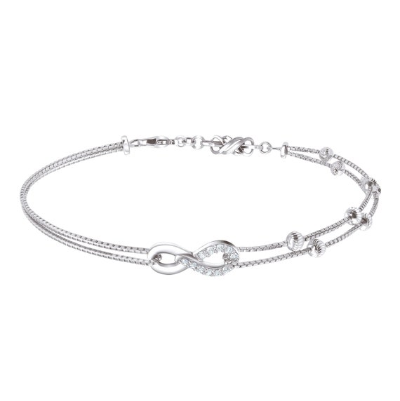 Figarucci Platinum Bracelet Online Jewellery Shopping India | Platinum 950  | Candere by Kalyan Jewellers