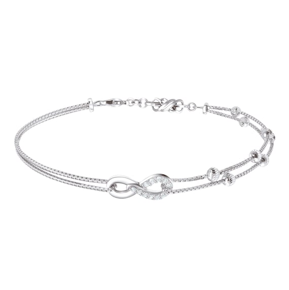 Figarucci Platinum Bracelet Online Jewellery Shopping India | Platinum 950  | Candere by Kalyan Jewellers