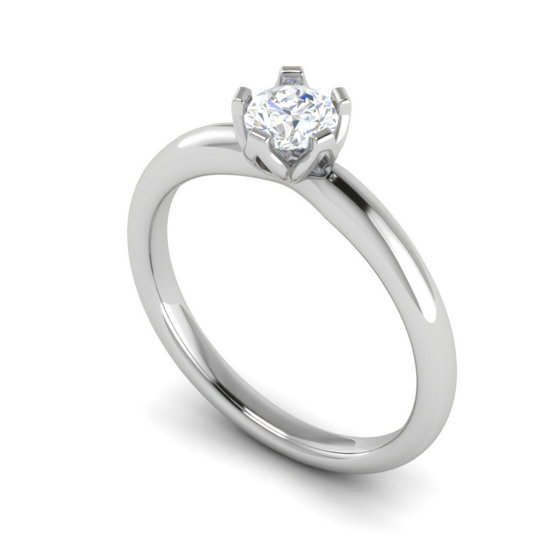 0.30 Cts Solitaire Platinum Ring JL PT Rs RD 109 - Etsy