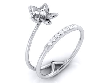 Platinum Diamond Ring for Women JL PT LR 104