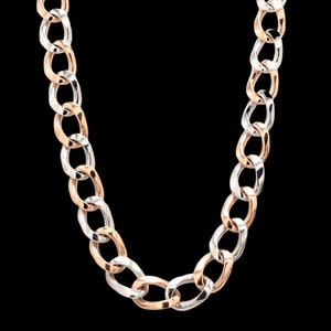 Heavy Platinum & Rose Gold Chain for Men JL PT CH 1003