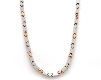 3.5mm Platinum Two-Tone Chain with Matte Finish for Men JL PT CH 1232