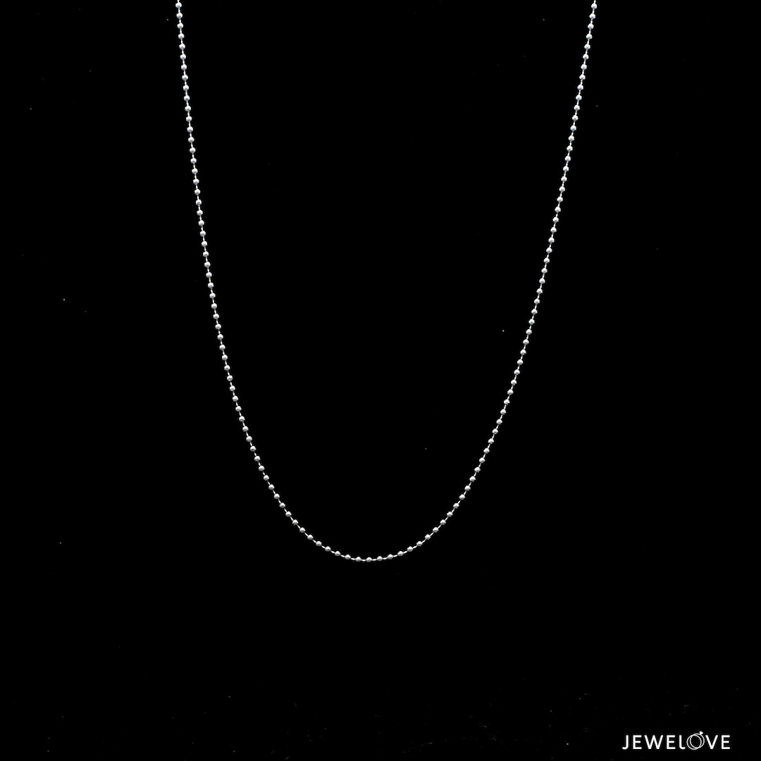 1mm Japanese Platinum Balls Chain for Women JL PT CH 1114 Etsy