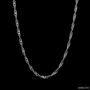 Chaîne Singapour en platine du Japon 2 mm pour femme JL PT CH 1221