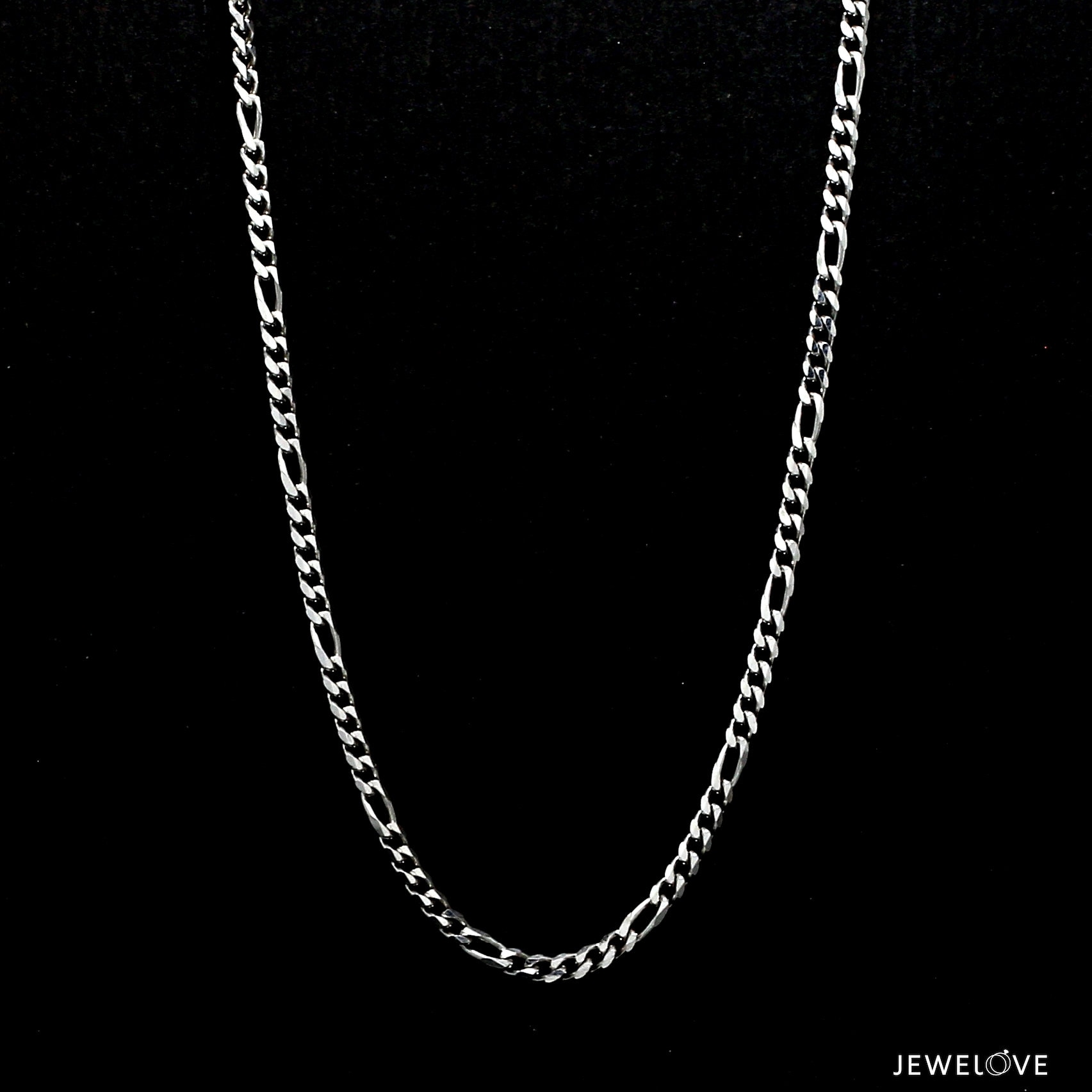 Buy 2.5mm Japanese Platinum Figaro Chain for Men JL PT CH 1211-A