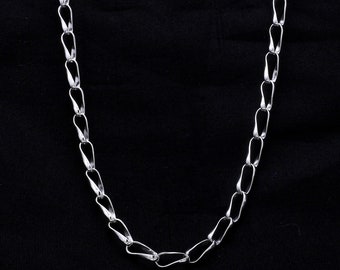 Designer Platinum Chain with Curved Link JL PT CH 781