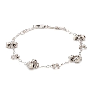 Japanese Platinum Bracelet Diamond Cut Balls Bracelet for Women JL PTB 1072