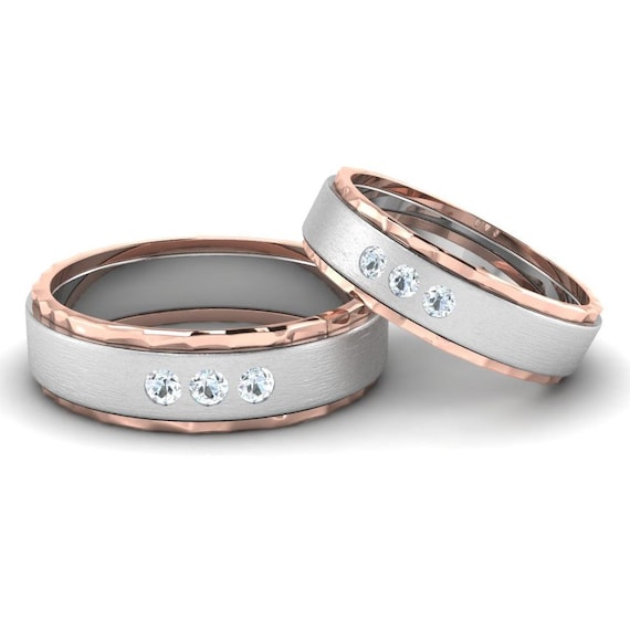 Platinum gold couple rings sale