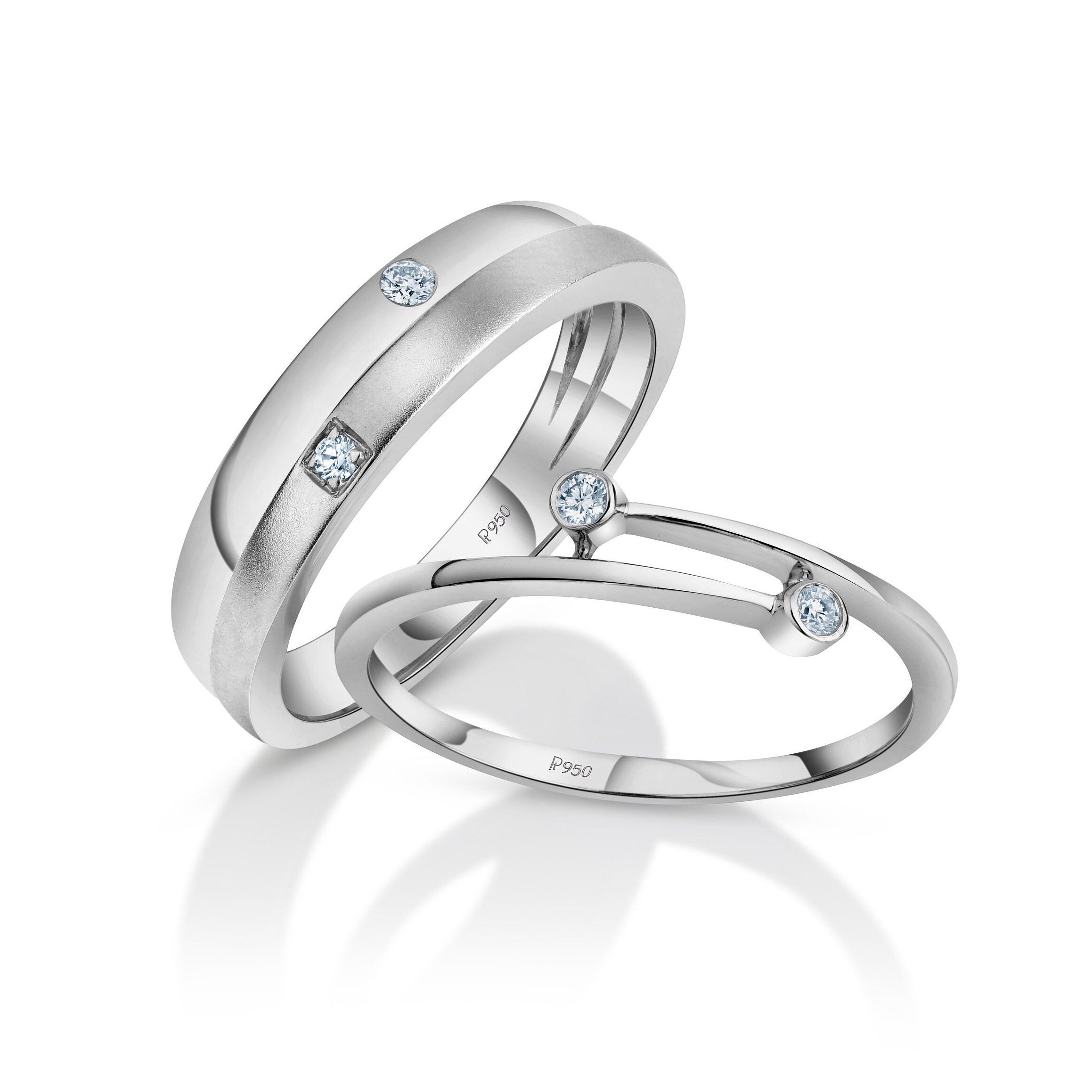 Pt platinum love bands Clearance