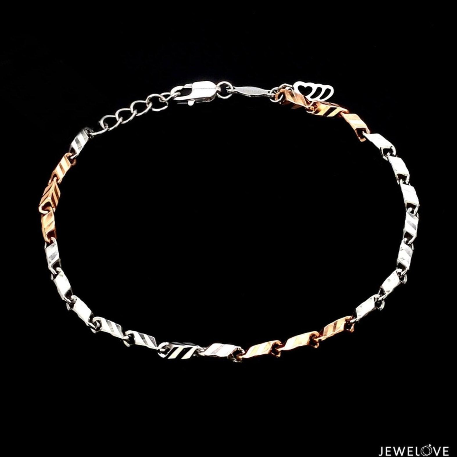 円高還元 Japanese 3mm Platinum Etsy - 1262 PTB JL Bracelet Gold Rose & アクセサリー