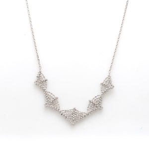Japanese Platinum Diamond Cut Balls Necklace Chain for Women JL PT CH 203