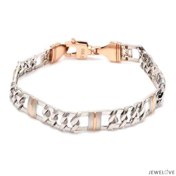 Mens platinum bracelet designs deals