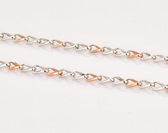 Platinum & 18K Rose Gold Chain JL PT CH 823