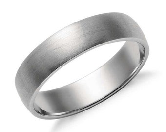 5mm Classic Platinum Band for Men in Matte Finish SJ PTO 252