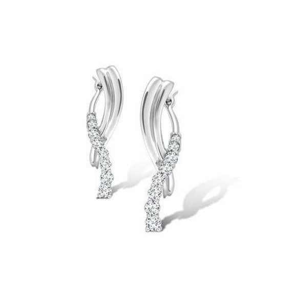 Buy Simple Elegant Journey Platinum Earrings SJ PTO E 118 Online