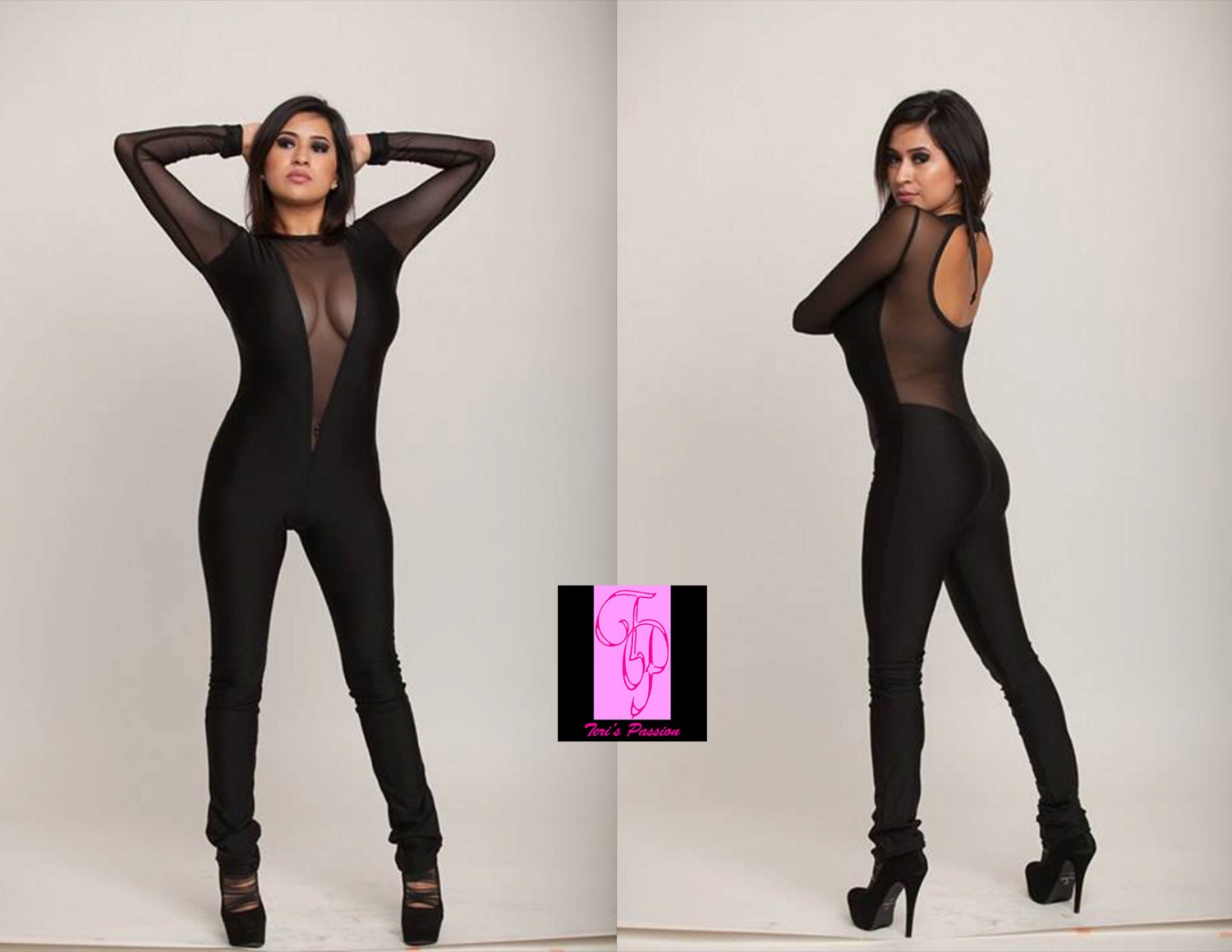 sheer full bodysuit