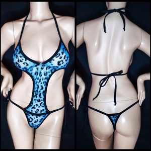 See through monokini. Stripper lingerie. Sexy gift for girlfriend.