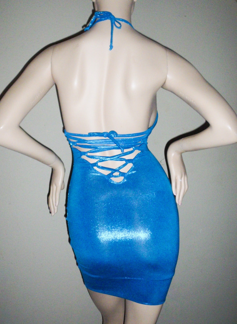 Club Dress Exotic Dancewear Burlesque Costume Holographic Etsy