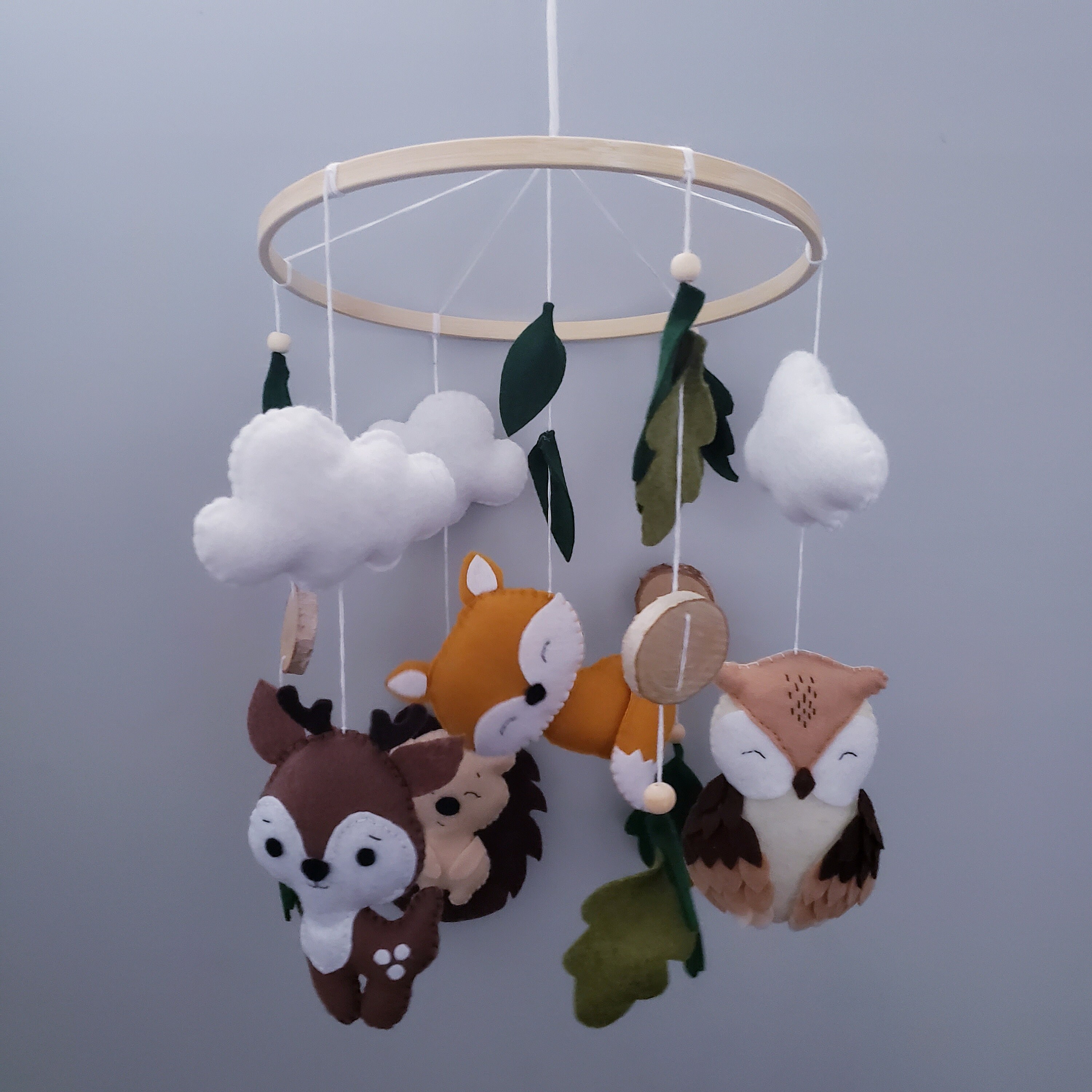 Woodland mobileforest mobile forest animals .woodland Etsy