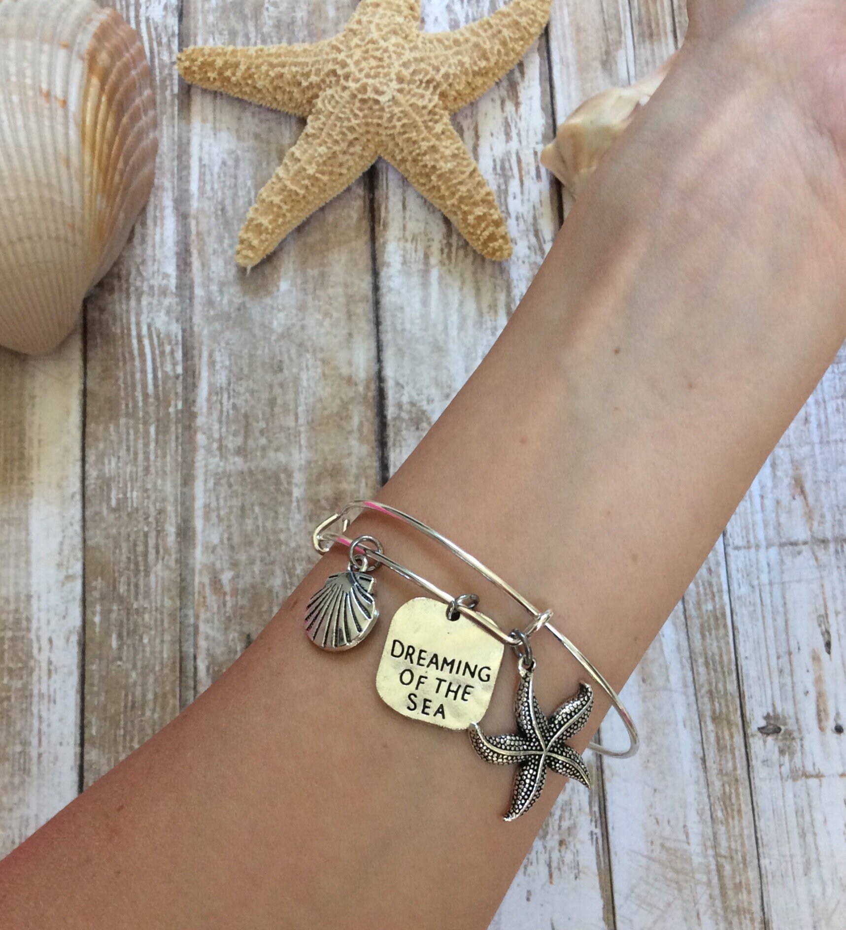 BEACH BRACELET Custom Beachy Charm Bracelet Starfish Etsy Canada