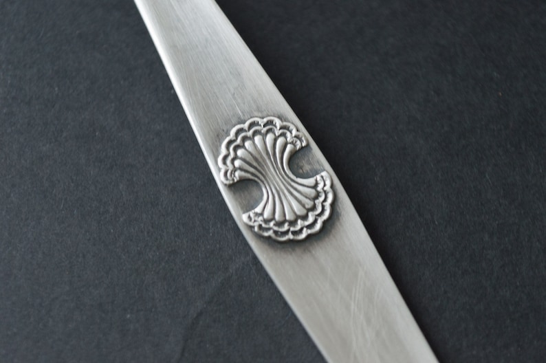 Cake server Silver plated Shabby chic Table decor Pie server Dessert serving Stamping blank Food photo prop Patina Tea party